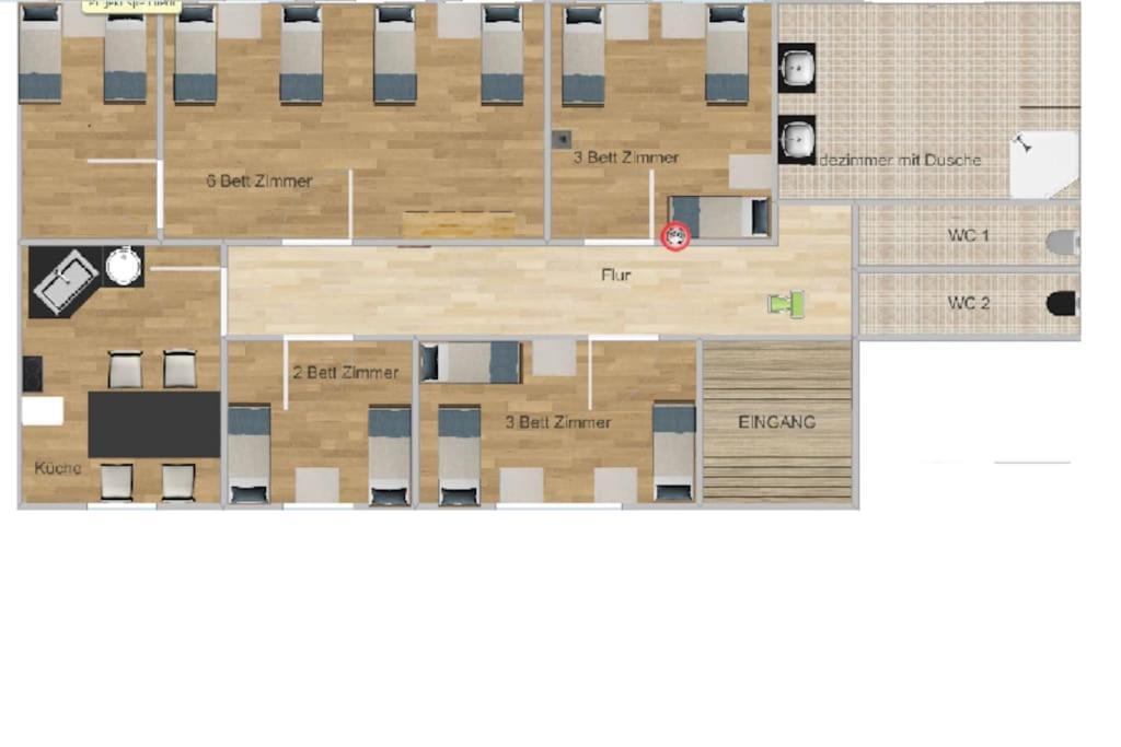 Apartment City Sued- 5 Zimmer_15 Personen _ Komplett_Eingerichtet Αμβούργο Εξωτερικό φωτογραφία